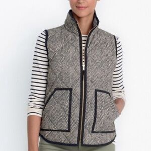 J. Crew Excursion Herringbone Puffer Vest Size XS